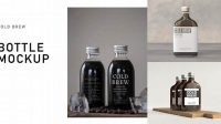 6498+ Cold Brew Bottle Mockup For Free Download