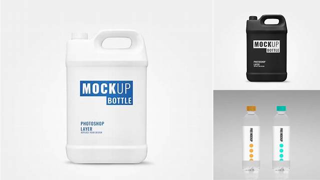 6509+ Gallon Bottle Mockup Free PSD Download