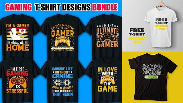 6509+ Gaming T Shirt Mockup Download Customizable PSD