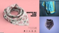 6514+ Silk Scarf Mockup Free Download Free PSD