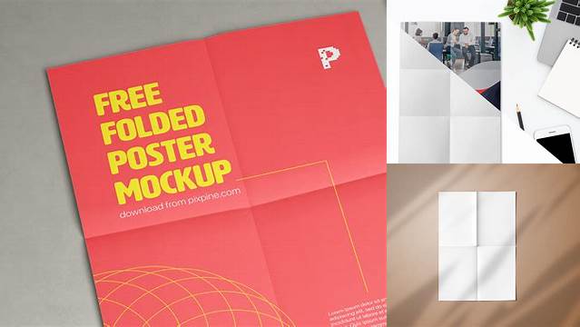 6522+ Folded Poster Mockup Download Premium Free PSD