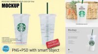 6524+ Starbucks Cup Mockup Smart PNG Image