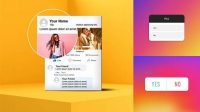 6530+ Instagram Poll Mockup Free Stylish PSD for Free