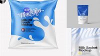 6531+ Milk Pouch Mockup Mockup File Free Download