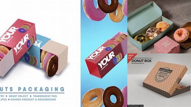 6532+ Donuts Box Mockup Easy Editable