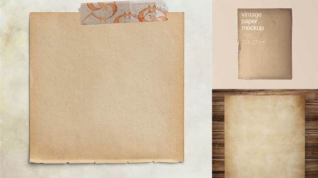 6532+ Old Paper Mockup Free For Free Download