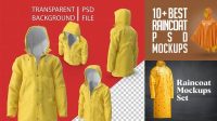 6538+ Rain Coat Mockup PSD Download