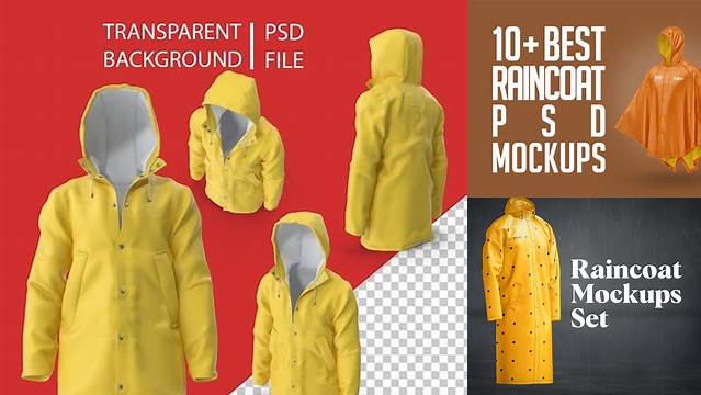 6538+ Rain Coat Mockup PSD Download