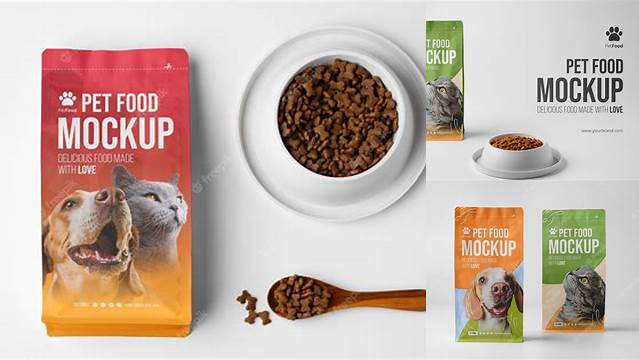 654+ Pet Food Packaging Mockup PSD for Creative Projects