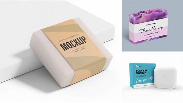 6557+ Square Soap Mockup Easy to Use PSD