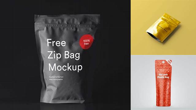 6560+ Ziplock Bag Mockup Free Download High-Quality PSD