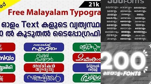 6563+ Malayalam Fonts Pack Free Smart Layer PSD