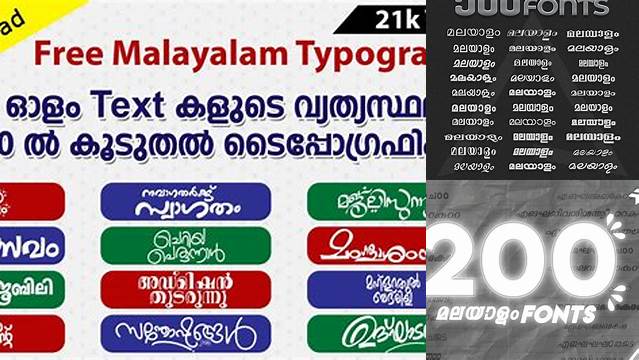 6563+ Malayalam Fonts Pack Free Smart Layer PSD