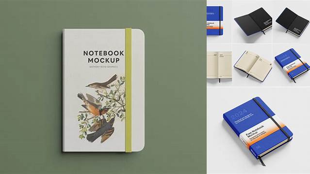 6571+ Bullet Journal Mockup PSD for Free