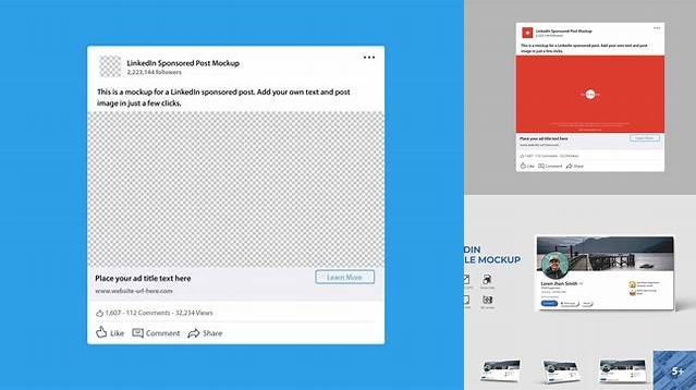 6574+ Linkedin Post Mockup Psd Easy Editable