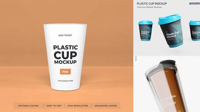 6578+ Reusable Plastic Cup Mockup Professional PSD Template