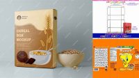 6588+ Cereal Box Template Photoshop Digital Download