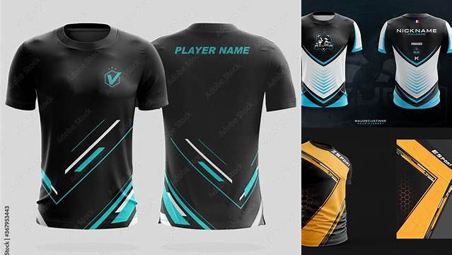 6595+ Esport T Shirt Mockup Layered PSD File