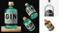 661+ Gin Bottle Mockup Free Download Free