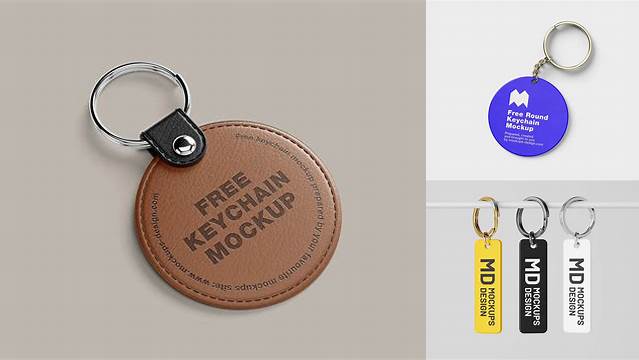 6613+ Keychain Mockup Free Advanced Photoshop Design Free