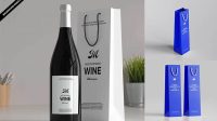 6613+ Wine Bag Mockup Premium Design Freebie