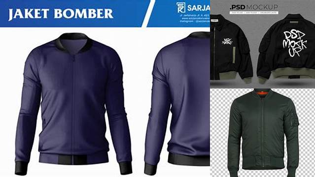 6618+ Download Mockup Jaket Bomber Psd PSD Download