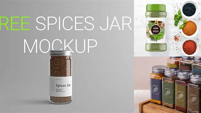 6625+ Spice Jar Mockup Best for Showcase