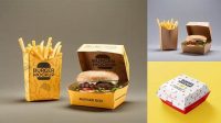 6632+ Hamburger Box Mockup Free Mockup PSD