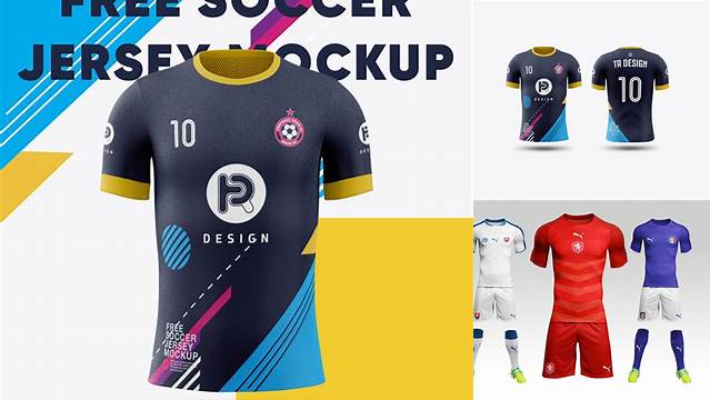 6638+ Free Soccer Jersey Mockup Smart PNG Image