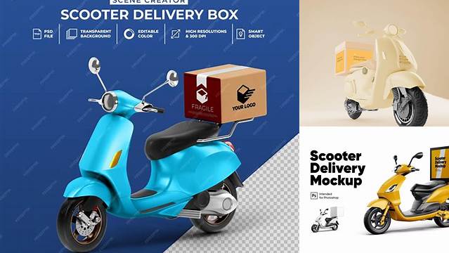 6647+ Delivery Bike Mockup Psd Free For Free Download