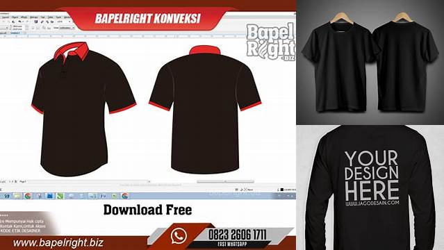 6654+ Download Mockup Kaos Hitam Cdr Editable Photoshop File