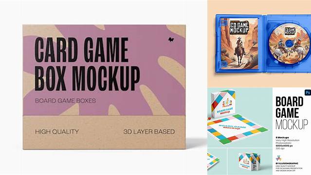 6656+ Game Box Mockup Digital Download