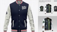 6660+ Varsity Jacket Mockup Free Download Free PSD