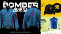 6662+ Mockup Jacket Bomber Easy Editable