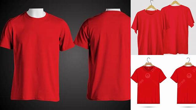 6680+ Mockup Kaos Merah Polos Download Free PSD