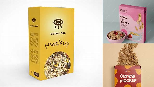 6684+ Free Cereal Box Mockup PSD Download