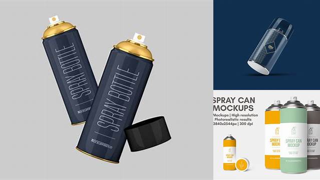 6690+ Spray Mockup Premium Quality Freebie