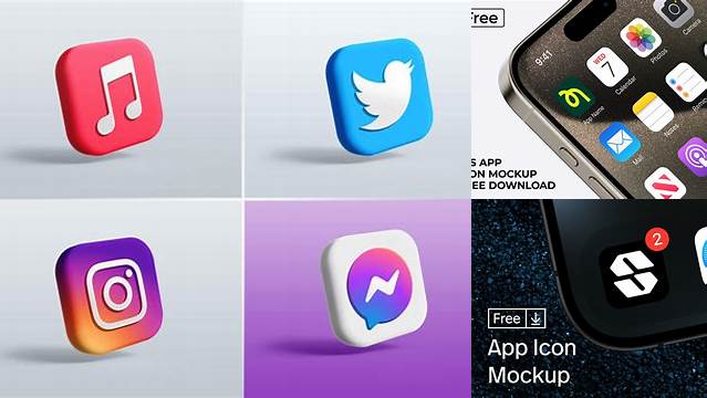 6703+ Free App Icon Mockup PSD Free Download