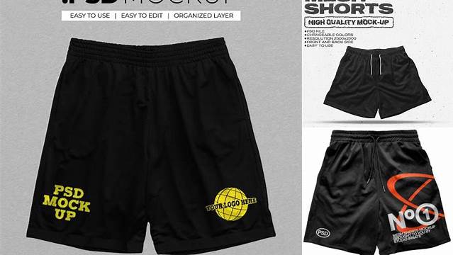 671+ Mesh Shorts Mockup Free Include TIFF