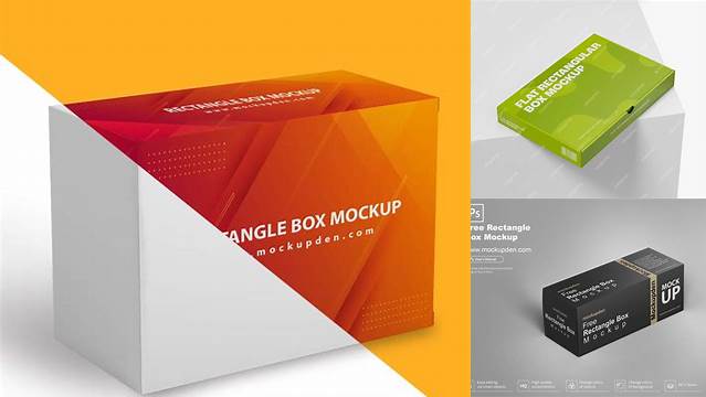 6710+ Flat Rectangle Box Mockup Free Easy-to-Use PSD Template