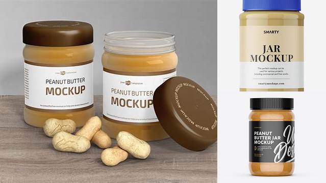 6712+ Peanut Butter Jar Mockup Free Download Free Photoshop Mockup Design