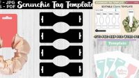 6718+ Free Scrunchie Tag Template Editable PSD File