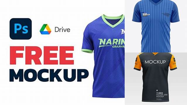 6720+ V Neck Jersey Mockup Free Free PSD