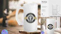 6721+ Frosted Beer Mug Mockup High Resolution