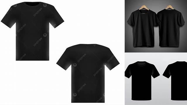 6722+ Kaos Mockup Hitam Mockup PSD