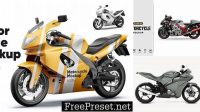 6724+ Motorcycle Mockup Best Free Mockup PSD