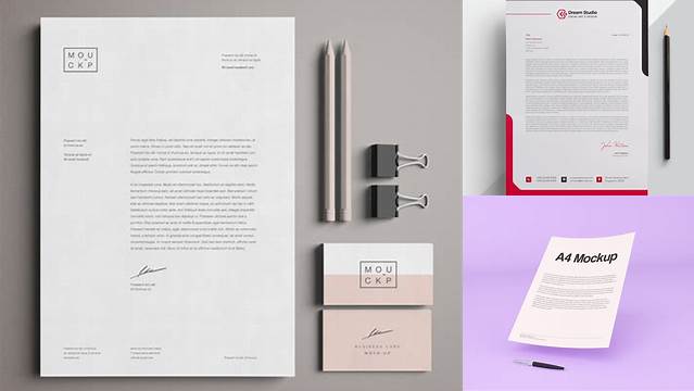 6727+ Hoja Membretada Mockup Free Download Free PSD