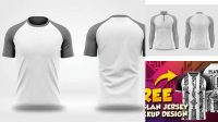 6728+ Mockup Raglan Cdr Include TIFF