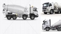 6730+ Mixer Truck Mockup Free Premium Design Freebie