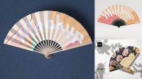 6737+ Hand Fan Mockup Free Photoshop Mockup Design